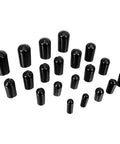 Grab The Ultimate Moroso Vacuum Line Cap Kit With Premium Black Caps For Your Carb And Manifolds to seal leaks securely and keep your engine purring smooth while you rock out under the hood with total peace of mind. black rubber vacuum caps set