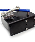 Heavy Duty All Metal Reciprocating Swing Motor Actuator With Sweet Speed Tuning Governor Kit For DC12V Workshop Projects, top view showing metal gear and linkage.
