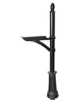 All Weather Aluminum Mailbox Post Built For Outdoors With A Tough As Nails Lightweight Feel, Powder Coated Finish, Compatible With Codes F G H, Model 7510B10 Black, Ready For Rain Snow And Coastal Climates.