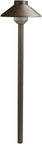 Llena LED Path Light In Textured Architectural Bronze, 22.5 Inch Outdoor Pathway Lamp With Built In LED, sleek vertical design