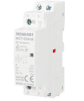 12V DC Coil Contactor 25 Amp 2 Pole Normally Open Noise Free Switch For RV, Solar And Smart Systems, 35mm DIN Rail Mount