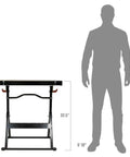 Heavy Duty Foldable Welding Table With Rock Solid Hold Industrial Workbench Built Tough For Shop Hustle, 32.5 inches high.