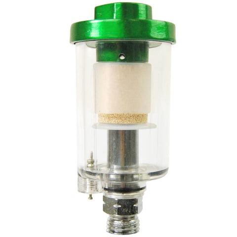 Mini In-Line Air Filter With Water And Oil Separator, Drain Valve, Water Trap And Air Dryer for compressor hoses with green cap