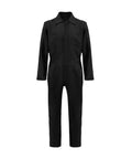 Dope Adult Navy Blue Onesie Jumpsuit Halloween Cosplay Costume durable polyester cotton blend in black color with utility pockets.