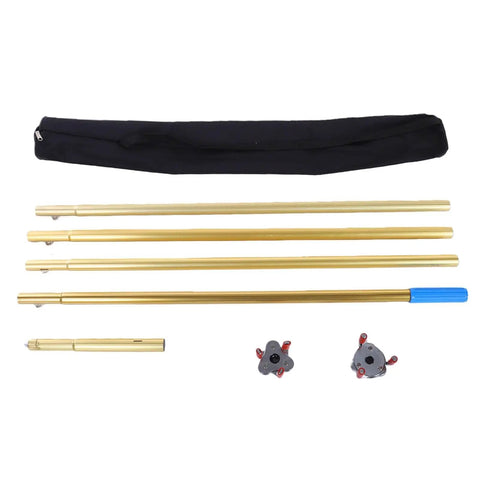 Pro Grade Smoke Detector Removal Tool With Four Point Three Meter Pole components, including extendable poles and attachments in a black carrying case.