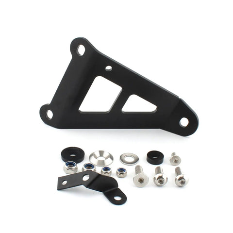 Upgrade Your Ride With These Heavy Duty Exhaust Hanger Muffler Bracket Kit Made For Kawasaki Ninja250 And Ninja300 Models From 2013 To 2018 Featuring Thick Iron Build Superior Durability Plus That Sweet Black Finish Youve Been Searching For Today. black iron exhaust hanger bracket kit with bolts and spacers