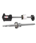 Heavy Duty SFU2510 Left Hand Ball Screw Kit 1000mm with C5 BF20 End Supports for CNC Engraver showing precise threading.