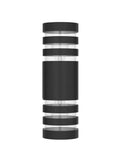 Built To Last All Weather Modern Outdoor Wall Sconce Lights Up Down Exterior Fixture Waterproof Matte Black Aluminum