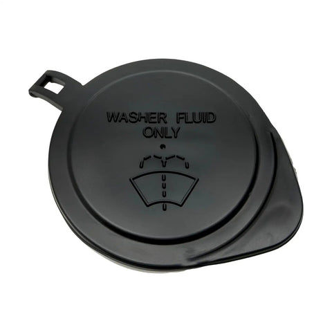 Toyota Windshield Washer Reservoir Cap 85316-0C060 Direct Fit Replacement Part for Sequoia, Tacoma, Tundra, black plastic top view
