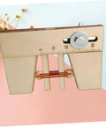Wooden Mooring Tool For DIY Sailing Model Kits With Lightweight Build And Scale Display, close-up with ruler scale visible.