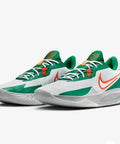 Precision 6 Basketball Shoes For Court Play White Malachite Sundial Safety Orange Men's Size 9.5 side view