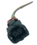 Heavy Duty Proportional Solenoid Valve Plug For Hydraulic Pumps with connector and colored wires for direct installation.