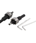 Pro Grade HSS Spring Loaded Twist Drill Bits 19.2mm Hole Saw Set with 2 Hex Wrenches for DIY and Workshop Projects