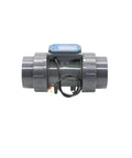 Turbine Flow Meter With Digital LCD Display For Water On PVC Pipe Irrigation, Easy Install, NPN Sensor, 1 To 3 Inch Sizes