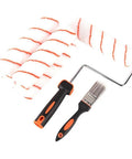 8Pcs 10 Inch Paint Rollers for Smooth Wall Makeover and Fresh Pattern Textures. Microfiber foam rollers and brush for smooth application.