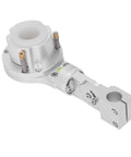 Upgrade Your Rig With This Heavy Duty Aluminum Alloy CNC Torch Clamp Holder Designed for 40mm Plasma Cutters and 25mm Lifting Rods. Silver aluminum clamp.