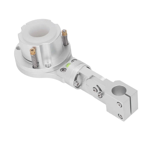 Upgrade Your Rig With This Heavy Duty Aluminum Alloy CNC Torch Clamp Holder Designed for 40mm Plasma Cutters and 25mm Lifting Rods. Silver aluminum clamp.