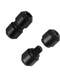 Top Shelf Titanium Replacement Screws And Pivot Shaft Kit For Benchmade Bugout 535 533 537 Folding Knives showing three black titanium pivot nuts.