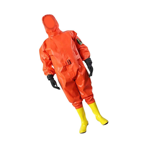 Top Shelf Lightweight Chemical Protective Coverall For Women With Sick Rubber Fabric Integrated Hood Killer Fire And Farm Safety Gear In Bright Orange Fits Every Frame Like A Glove