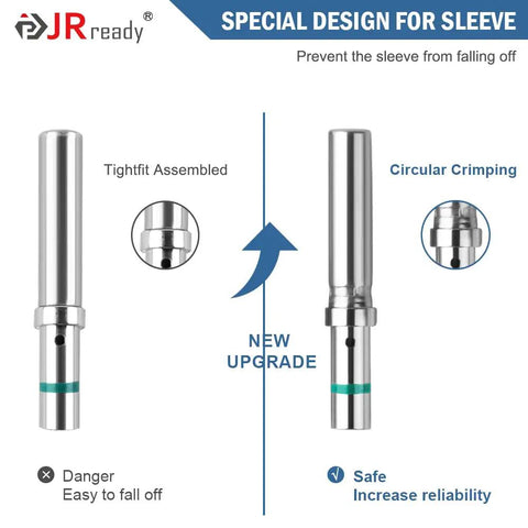 Deutsch Pin Kit 12 16 20 Size Male And Female Terminals with sleeve design upgrade for safety and reliability.