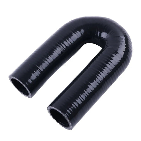 180 Degree U Bend Silicone Hose Coupler 1 Inch ID 4 Ply Reinforced, Heavy Duty Heat and Vacuum Resistant Engine Turbo Air Intake Boots Intercooler Throttle Body Industrial Tube