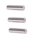 Dowel Pin Kit Stainless Steel Locating Pins 2.5x10mm 100 Pcs Pro Grade High Hardness Wear Resistant three pins close-up