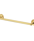 Classic 18 Inch Towel Bar In Polished Brass With Premium Finish Built To Last Two And Three Quarters Inch Diameter Bases Pairs Perfectly