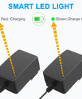 12V Battery Charger For Kid Ride On Toys Compatible With Power Core E90 E95 Black Label E90 MX125 Dirt Rocket With LED indicator