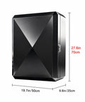 Heavy Duty Steel EV Charger Enclosure With Lockable Faceted Door Weather Resistant Outdoor Charging Station Cover, 27.6x19.7x9.8 in