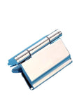 Top Tier Zero Angle 180 Degree Double Acting Glass Door Hinge For Bathroom And Shower Room With Slick Full Swing and Rock Solid Heavy Duty Build Quality For Long Term Use, close-up view.