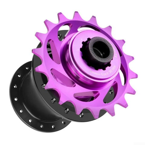 CNC Aluminum Freewheel Cog Set 16T Or 18T For MTB And Fixed Gear Hubs Red Finish Includes Spacer Rings And Lockring All In One Ready To Install