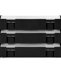 Black Mini Stacking Tool Box With Dividers 3-Piece Set For Small Parts And Accessories, L-BOXX Mini System Compatible