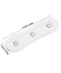 Top view of DIY Friendly Windshield Crack Repair Kit With Curing Light For Auto Glass Restoration Fast Fix, showing curing lamp with dimensions.