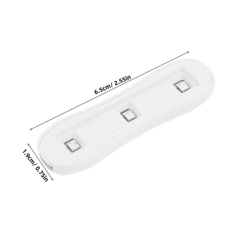 Top view of DIY Friendly Windshield Crack Repair Kit With Curing Light For Auto Glass Restoration Fast Fix, showing curing lamp with dimensions.