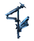 Adjustable Monitor Arm Desk Stand With Rock Solid Build And No Sweat Installation For Crisp Desktop Upgrades, showcasing dual mounting arms.