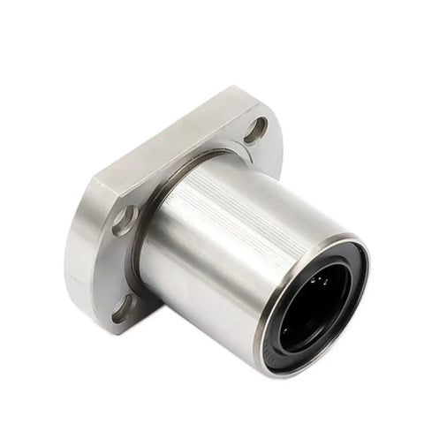 Two Pack Flange Linear Motion Ball Bearings Built Tough For Smooth Low Friction Precision In Steel Construction Projects LMH6UU LMH8UU LMH10UU LMH16LUU 16x28x70 LMH20 LMH25 Durable Steel Fit Easy Install. Flanged steel linear bearing