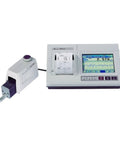 SJ 410 Series Model 412 Surface Roughness Tester Digital Finish Gauge showcasing digital display and handheld unit for precision measuring.
