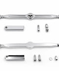 Chrome Skull Gear Shift Linkage For Harley Davidson Softail Road King 1994 2015 And Trike, with mounting bracket and bolts