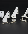 Ten Sets Of Nylon RC Airplane Control Horns W13xL18xH25mm With Four Holes And Screws For Aileron And Rudder Linkages