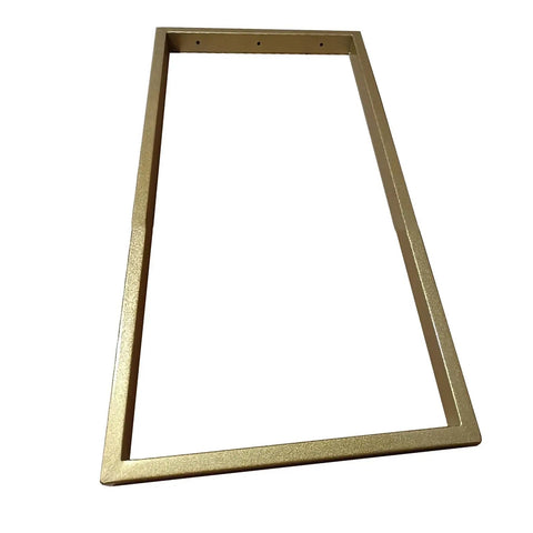 Rock Solid Metal Shelf Brackets, 12 By 20 Inch frame in knockout gold, ideal for ceiling mount support rails or storage.
