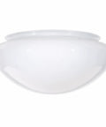8 Inch White Glass Mushroom Lampshade For Home Lighting Fits Standard Fitter Seven Eighths Inch 9.5 Inch Diameter 4 Inch Height