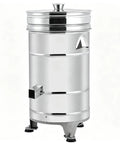 Commercial Centrifugal Spin Dryer Food Dehydrator For Vegetables Meat Electric Machine With Safety Lock Heavy Duty Workhorse with shiny metal finish.