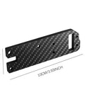 Carbon Fiber RC Car Chassis Frame Upgrade For One Tenth Scale 4X4 MT410 4WD Rear Floor Support Plate with dimensions