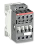 AF16-40-00-13 single unit 4-pole industrial contactor with 100-250 VAC/DC coil, 9-38 A, compact motor starter for control panels