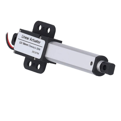 Heavy Duty Linear Actuator With 50 Mm Stroke Whisper Quiet Electric Motor For Automotive Upgrades durable aluminum housing close-up.