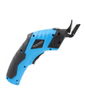 Cordless Electric Scissors For Fabric Leather Cardboard Compact Lightweight Handheld Cutter With Precise Thread Tracing Jam Free Cutting Ergonomic Craft Tool For DIY Sewing And Home Projects, blue and black