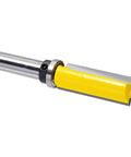 Industrial Grade Top Bearing Flush Trim Router Bit With Straight Flute Design For Woodworking And Engraving Machines Pro Grade Durable Cutter Built For Long Lasting Sharp Cuts And Demanding Projects, yellow flush trim bit