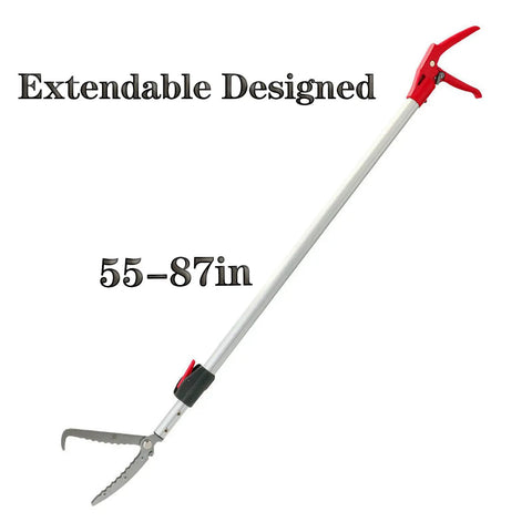 55 To 87 Inch Telescopic Snake Grabber Tongs For Safe Catching And Relocation Of Dangerous Snakes, Wide Jaw Reptile Handling Tool Pro Grade For Wildlife Pros And Pet Owners, Long Reach, Lightweight, Easy Storage