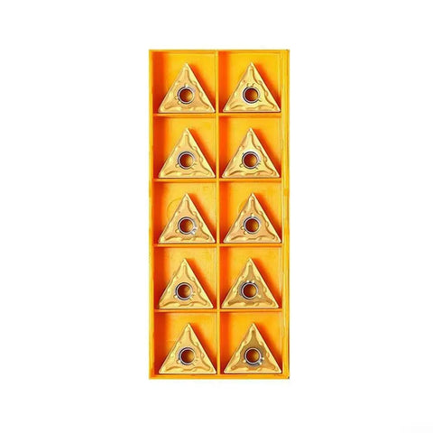 Indexable Carbide Inserts Kit For CNC Lathe Turning 30 Piece Set CNMG 431 WNMG 431 TNMG 331 PVD Coated Gold Finish Semi Finishing And Finishing
