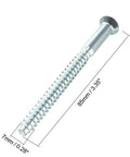 Flat Head Confirmat Wood Screws 7x58mm Hex Socket Self Tapping Connecting Screws Zinc Plated 20 Pack for furniture assembly.